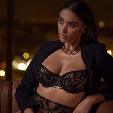 Load image into Gallery viewer, Aubade Cœur à Corps Half Cup Bra In Black