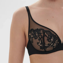 Load image into Gallery viewer, Simone Perele Saga Full Cup Plunge Bra In Black