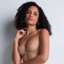 Load image into Gallery viewer, Aubade Sheer Emotion Plunge Bra In Nude