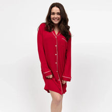 Load image into Gallery viewer, Cyberjammies Blaze Jersey Nightshirt in Red