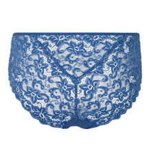 Load image into Gallery viewer, Hanro Moments Lace Back Midi Brief In True Navy