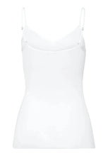 Load image into Gallery viewer, Hanro Cotton Seamless V-Neck Spaghetti Top In White