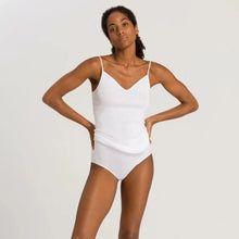 Load image into Gallery viewer, Hanro Cotton Seamless V-Neck Spaghetti Top In White