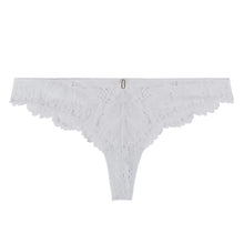 Load image into Gallery viewer, Aubade Flowermania Tanga Brief In White