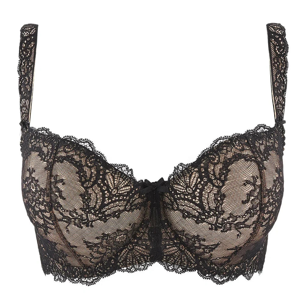 Aubade オーバドゥDANSE DES SENS 75D/3 Aubade Danse Des Sens Half Cup Bra In Black – The Fitting
