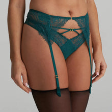 Load image into Gallery viewer, Marie Jo Junoo Suspender Belt In Jasper Green