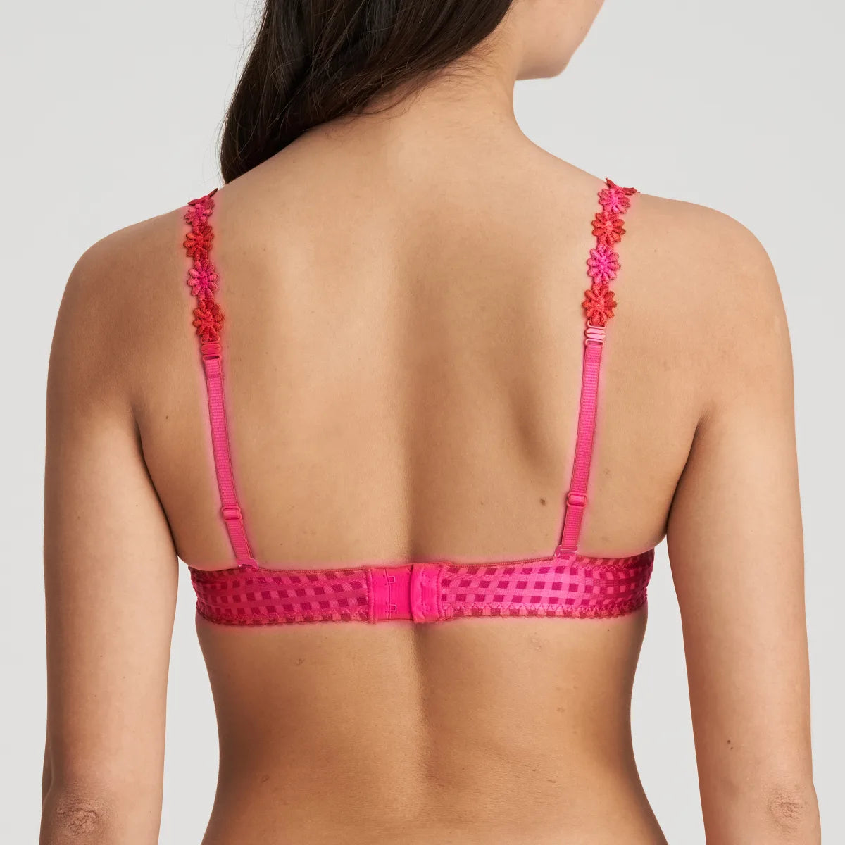 Buy Juliet Mold Padded Non Wired Melange Shade Nylon Spandex Bra - Pink  online