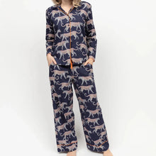 Load image into Gallery viewer, Cyberjammies Taylor Leopard Print Wide Leg Pyjama Set
