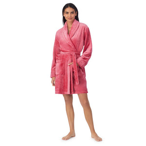 DKNY Signature Dressing Robe In Rose