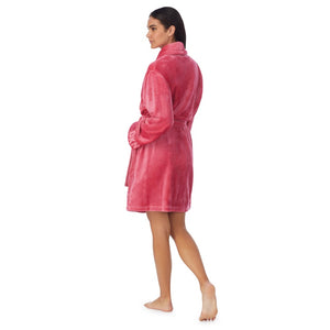 DKNY Signature Dressing Robe In Rose