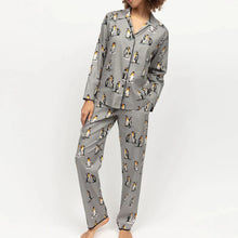 Load image into Gallery viewer, Cyberjammies Parker Grey Penguin PJ Set
