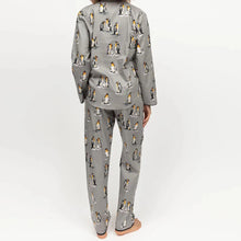 Load image into Gallery viewer, Cyberjammies Parker Grey Penguin PJ Set
