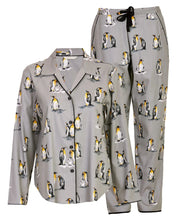 Load image into Gallery viewer, Cyberjammies Parker Grey Penguin PJ Set
