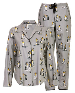 Cyberjammies Parker Grey Penguin PJ Set