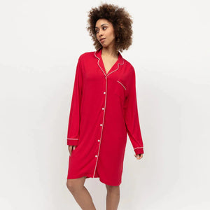 Cyberjammies Montana Red Jersey Nightshirt