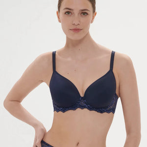 Simone Perele Caresse Spacer Bra In Ink Blue