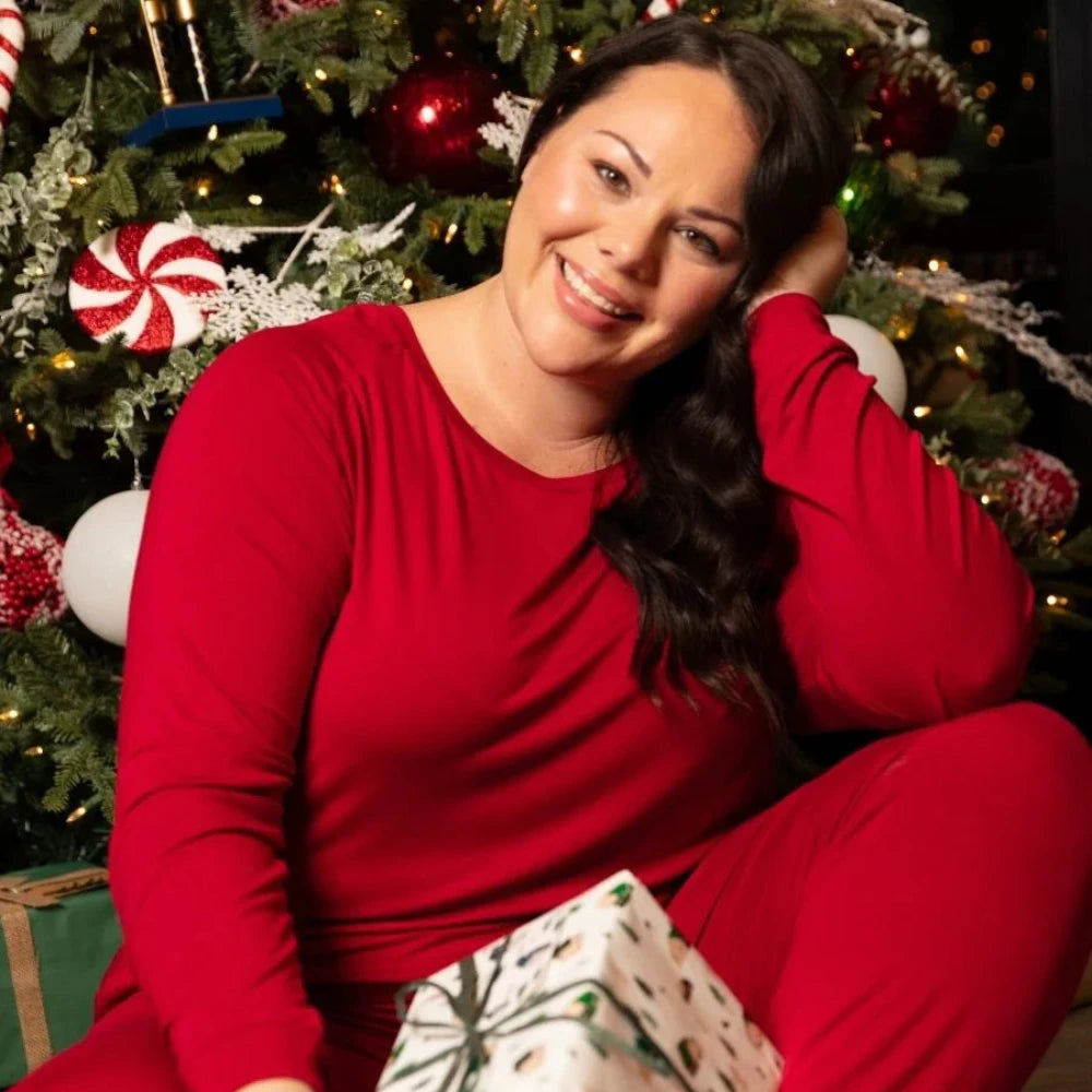 Cyberjammies Blaze Slouch Jersey PJ Set In Red