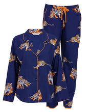 Load image into Gallery viewer, Cyberjammies Indigo Tigers Pyjama Set
