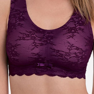 Anita Essentials Lace Bralette In Purple