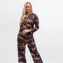 Load image into Gallery viewer, Cyberjammies Wild Slumber Leopard Print Wide Leg PJ Set
