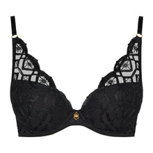 Load image into Gallery viewer, Aubade Sense Of Illusion Push Up Scarf Bra In Black
