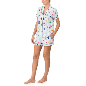 Kate Spade Beach Print Pyjama Short Set