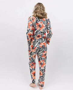 Cyberjammies Nicole Animal And Floral Print Pyjama Set