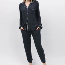 Load image into Gallery viewer, Cyberjammies Nicole Revere Jersey Pyjama Set In Charcoal
