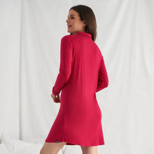 Load image into Gallery viewer, Pretty You London Bamboo Nightshirt In Scarlet
