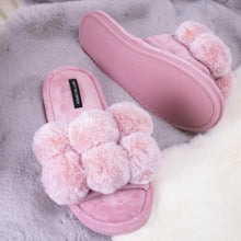 Load image into Gallery viewer, Pretty You London Dolly Slippers In Pink
