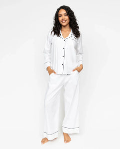 Cyberjammies Hotel Pyjama Set In White