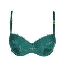 Load image into Gallery viewer, Marie Jo Junoo Padded Balcony Bra In Jasper Green
