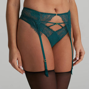 Marie Jo Junoo Suspender Belt In Jasper Green