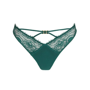 Marie Jo Junoo Thong In Jasper Green