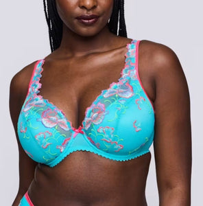 Prima Donna Devdaha Half Padded Plunge Bra In Mermaid