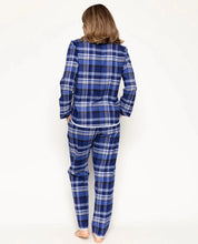 Load image into Gallery viewer, Cyberjammies Riley Checked Navy Pyjama Set
