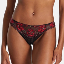 Load image into Gallery viewer, Aubade Melodie D&#39;ete Tanga Brief In Black Cherry
