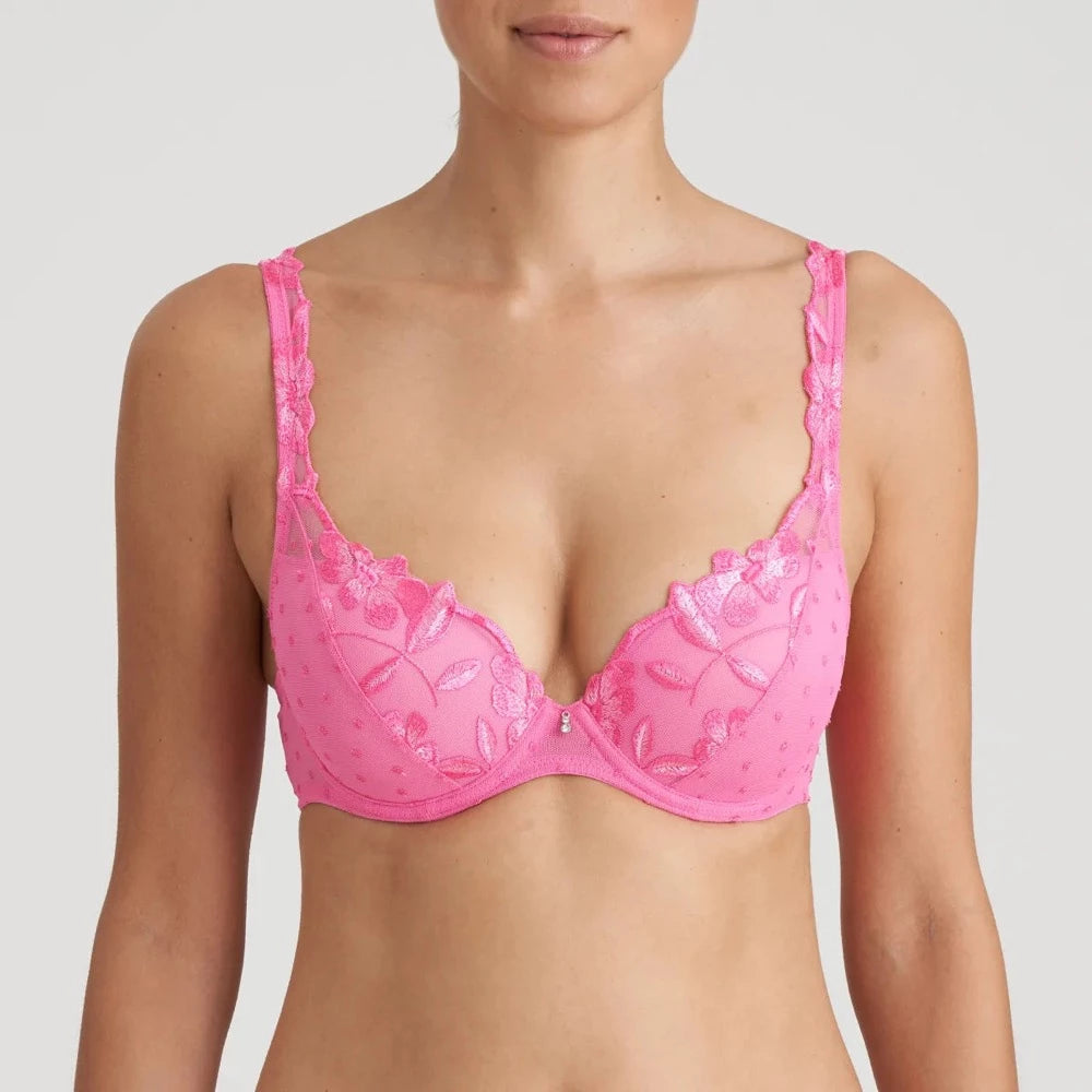 Marie Jo Agnes Moulded Plunge Bra In Paradise Pink – The Fitting