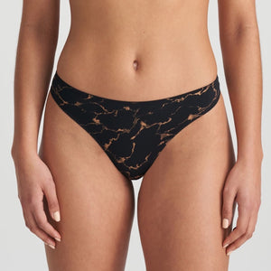 Marie Jo Colin Thong In Black Marble