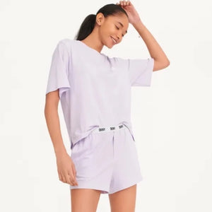 DKNY Top And Boxer Sleep Set In Orchid